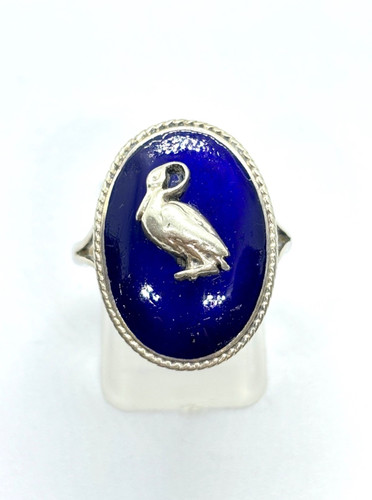 Antiker pelikan vogel ring - antiker,